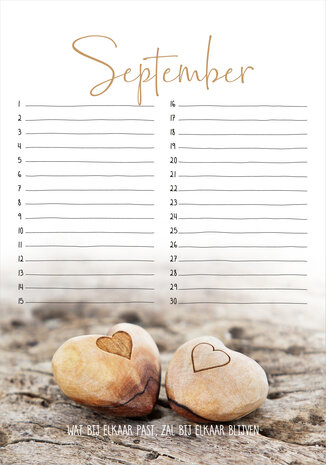 Maand September